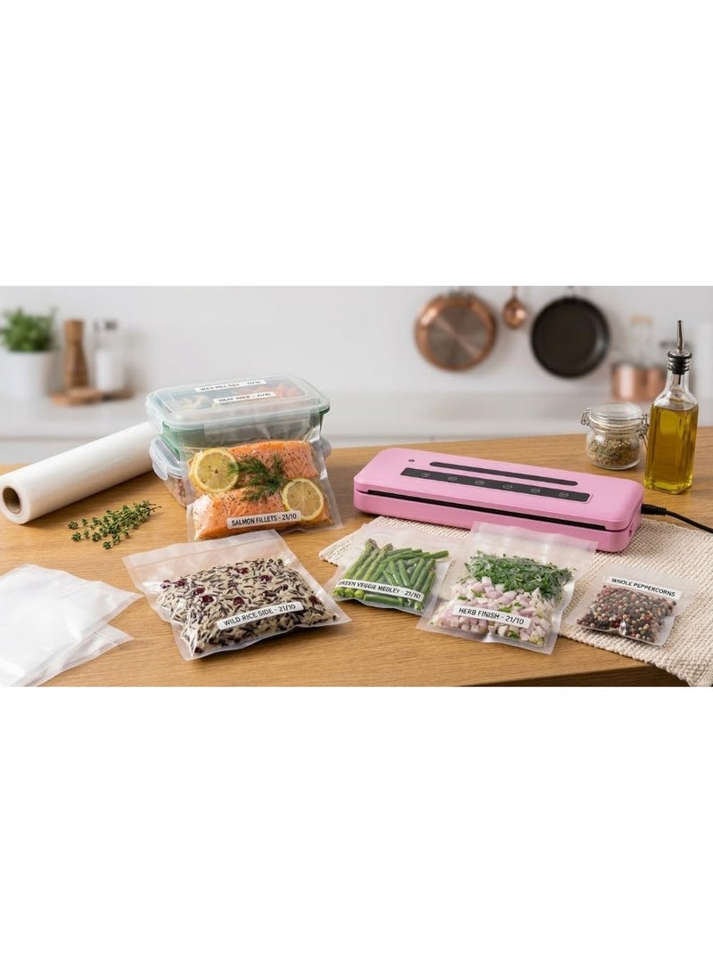 Portable Heat Bag Sealer, Mini Battery Operated Welding Machine, Plastic Bag Sealer, Food and Snacks Sealer, Easy to Use, Pink, Suitable for Kitchen, Travel, Daily Use - Image 2