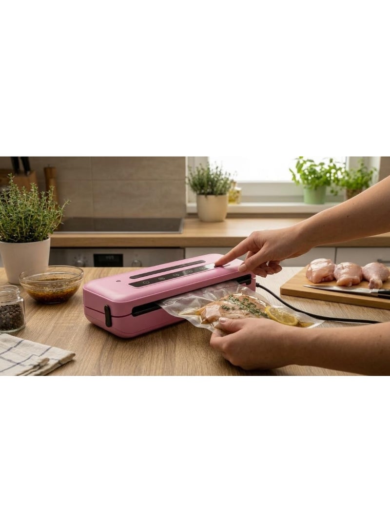 Portable Heat Bag Sealer, Mini Battery Operated Welding Machine, Plastic Bag Sealer, Food and Snacks Sealer, Easy to Use, Pink, Suitable for Kitchen, Travel, Daily Use - Image 3