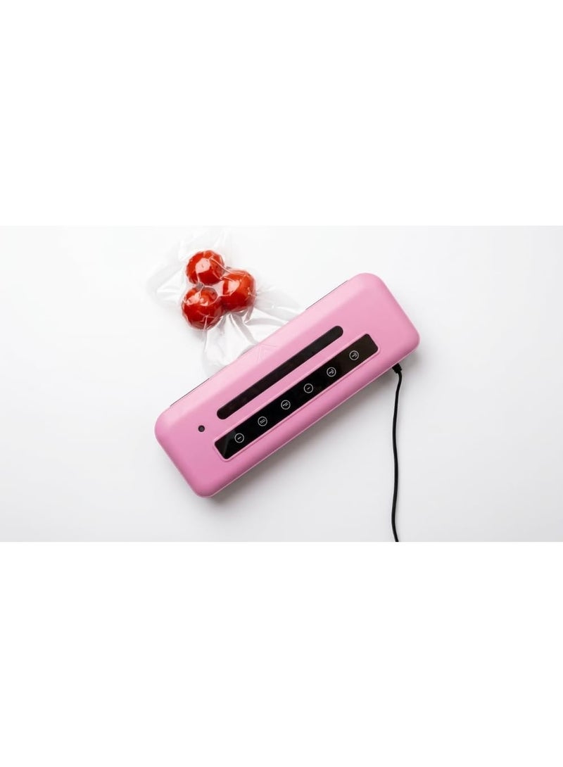 Portable Heat Bag Sealer, Mini Battery Operated Welding Machine, Plastic Bag Sealer, Food and Snacks Sealer, Easy to Use, Pink, Suitable for Kitchen, Travel, Daily Use - Image 1