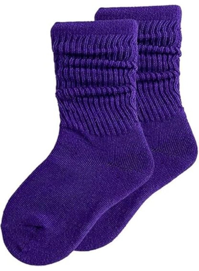 1 زوج من الجوارب الطويلة للفتيات، جوارب رياضية قطنية للأطفال الصغار، جوارب طويلة موحدة حتى الركبة، جوارب طويلة للأطفال الصغار، مريحة وقابلة للتنفس، للمدرسة، والمشي لمسافات طويلة، والملابس الخارجية، مقاس M - Image 1