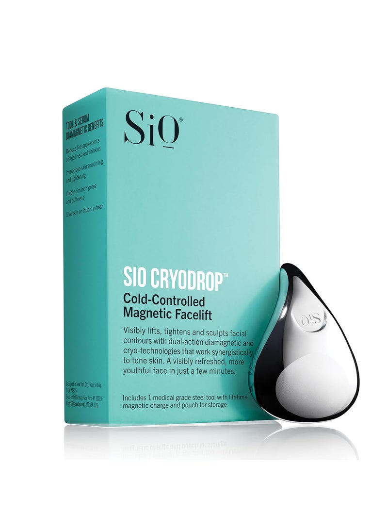 Sio SiO Cryodrop - Cold Therapy Facial Massager and Toning Tool - Reduce Fine Lines, Wrinkles, Pore Size, and Puffiness - Smooth and Tighten Skin 