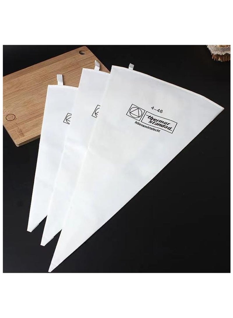 3 قطع من أكياس الحلويات القماشية القابلة لإعادة الاستخدام، وأكياس الحلويات القماشية، وأكياس التزيين بالكريمة، وأكياس المعجنات غير القابلة للانزلاق، وأكياس تزيين الكيك القماشية - Image 1