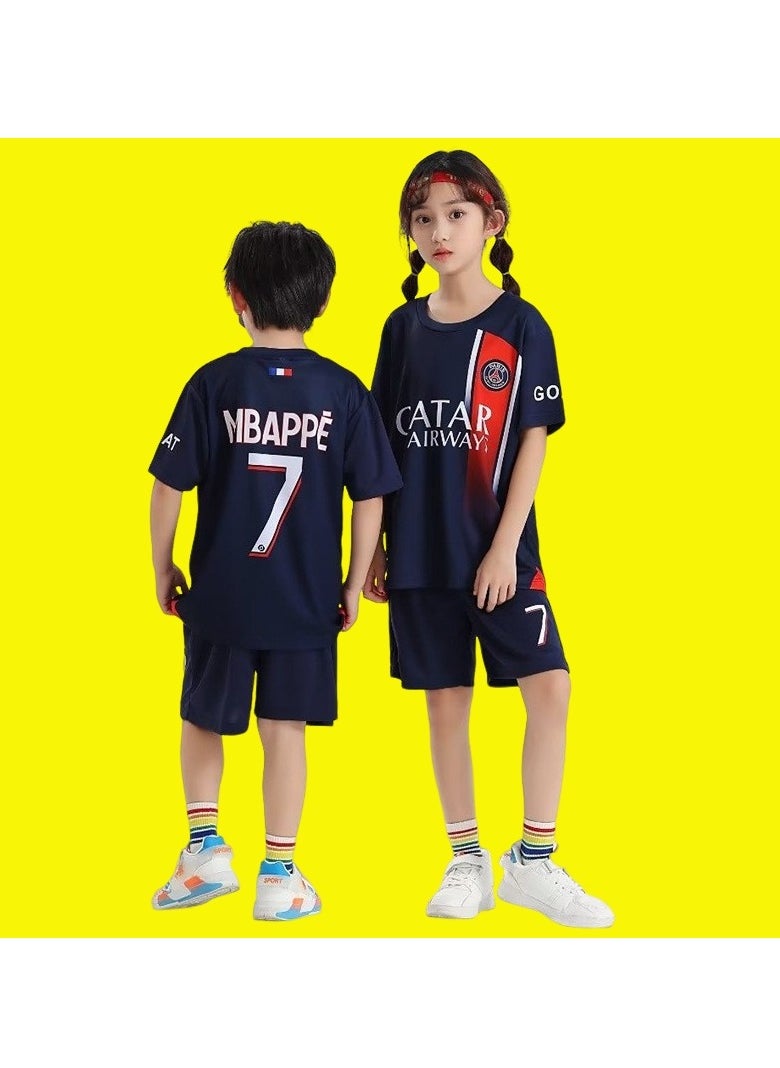 M MIAOYAN M MIAOYAN Paris Football Club new home Mbappe children's football jersey  - Image 1
