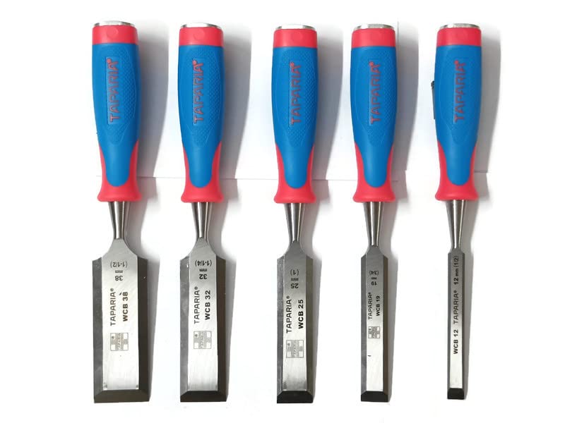 Taparia TAPARIA Wood Working Chisel Set of 5 Hardened Chisel Set with Carrying Pouch Tool Kit  - Image 2