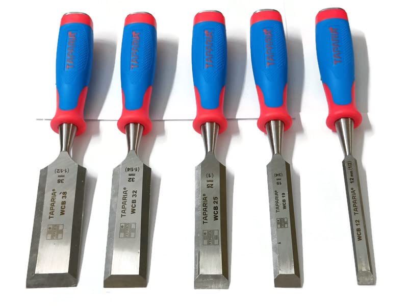 Taparia TAPARIA Wood Working Chisel Set of 5 Hardened Chisel Set with Carrying Pouch Tool Kit  - Image 5