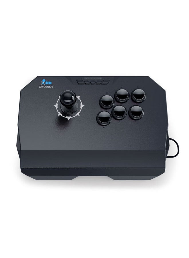 Qanba N1-bq Thunder 2, Small Square Arcade Game Joystick, Compatible With Android Phones, Ps3, Pc, Street Fighter 6, Steam, Fighting Games 97 Iron Fist 8 - Image 1
