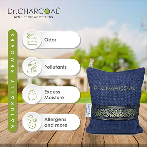 Dr. CHARCOAL Car Air Purifier, Lasts 1 Year, Removes Bad Smell and Moisture, Can also be used in Bathrooms and Kitchen, 200G - Image 3