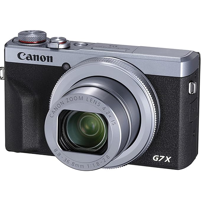 Canon PowerShot G7 X Mark III (Silver) Digital Camera + 64GB Extreem Speed Memory,Stabilizong Grip, Case, Batteries,and More (22pc Bundle) (Renewed) - Image 2