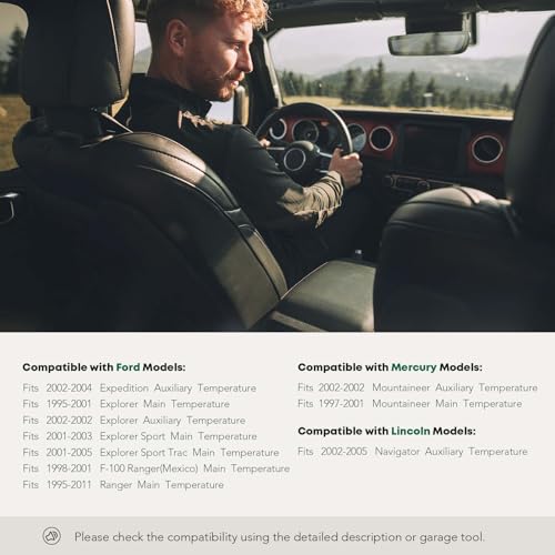 YHTAUTO HVAC Blend Door Actuator-Compatible with Ford Expedition Explorer Ranger Lincoln Navigator Mercury Mountaineer - Manual Temperature, 8 Pins Air Flap Actuator - Image 2