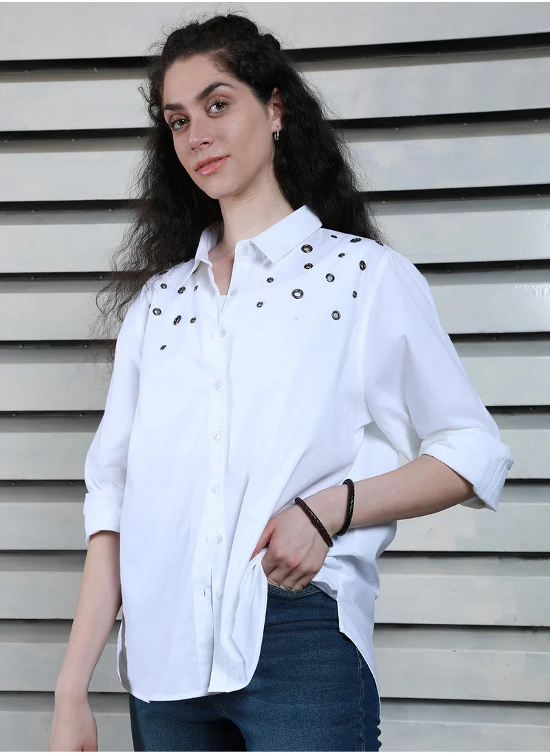 هاي ستار Women White Shirts