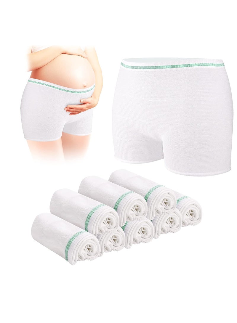 VIUAUAX Disposable Maternity Postpartum Panties, High Waist Breathable Mesh Panties C Section, Maternity Underwear Postpartum Hospital Recovery Maternity Briefs for Women, 8 Pcs - XL Size - Image 1