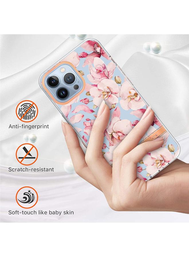 Zaboon Case For iPhone 13 Pro Max Flowers and Plants Series IMD TPU Phone Case - Image 2