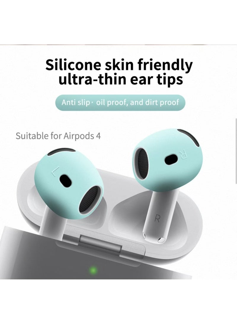 Ultra-Thin Silicone Ear Tips for Apple AirPods 4, Anti-Slip Protective Covers, 5 Mixed Colors - Image 3