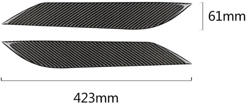 DEMULAX Carbon Fiber Headlight Eyebrow Trim for Nissan 350Z - Image 2