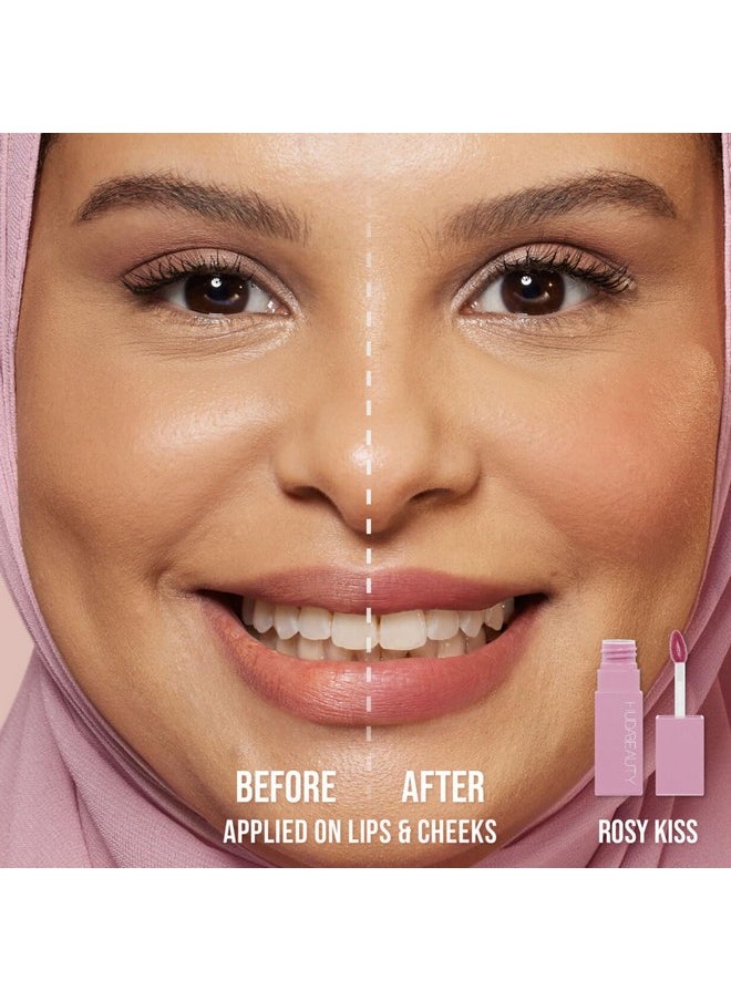 Huda - HUDA BEAUTY Lip Blush Cream Lip & Cheek Stain Rosy Kiss - Image 1