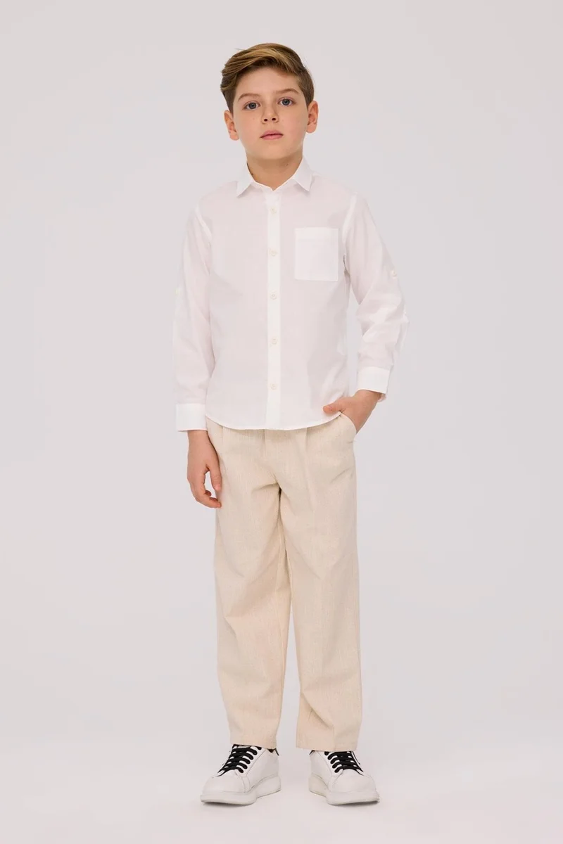 NEBBATI - Invalid brand Bg Store Boy Ecru Shirt