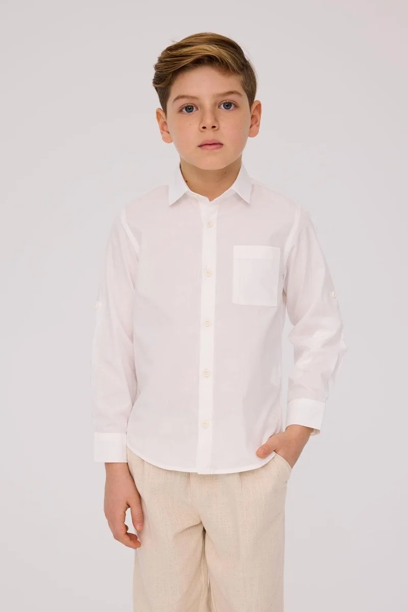 NEBBATI - Invalid brand Bg Store Boy Ecru Shirt