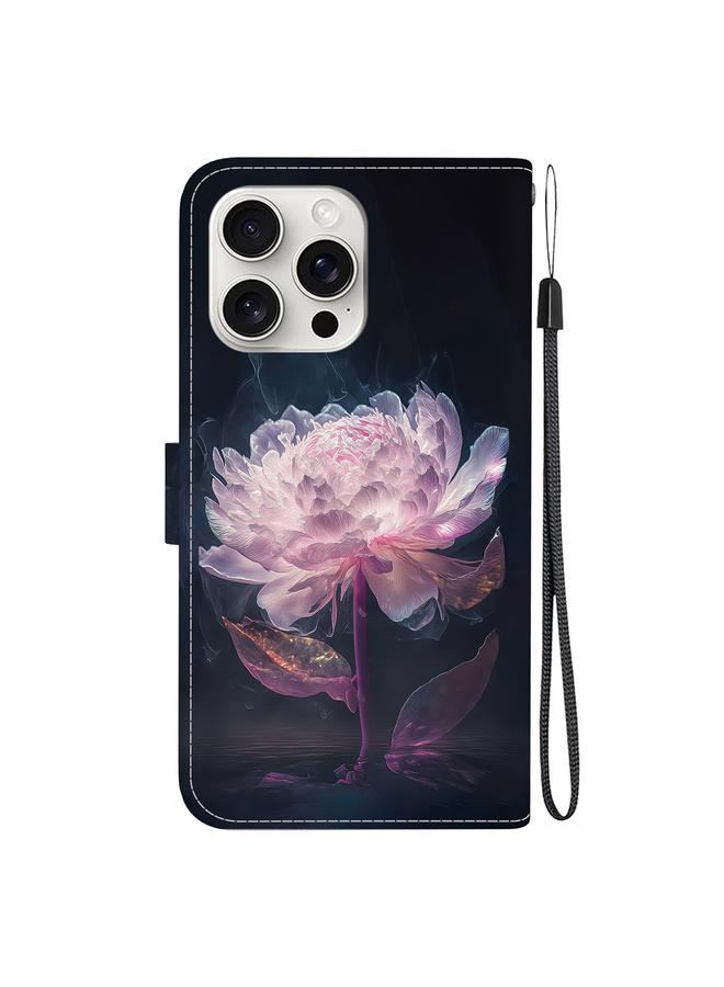 S-TOP Case For iPhone 16 Pro Crystal Texture Colored Drawing Leather Phone Case - Image 4