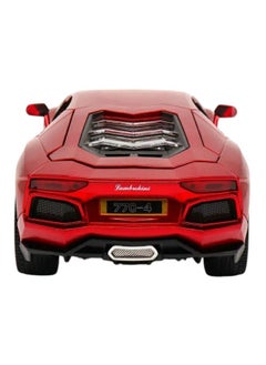 die cast 1:18 Lamborghini Aventador LP 700-4, Luxury Car Alloy Metal Pull Back Die-Cast Car Scale Model Pullback, with Sound Light Mini Auto Toy - Best Gifts For Collectables Cars (Red)  - Image 5