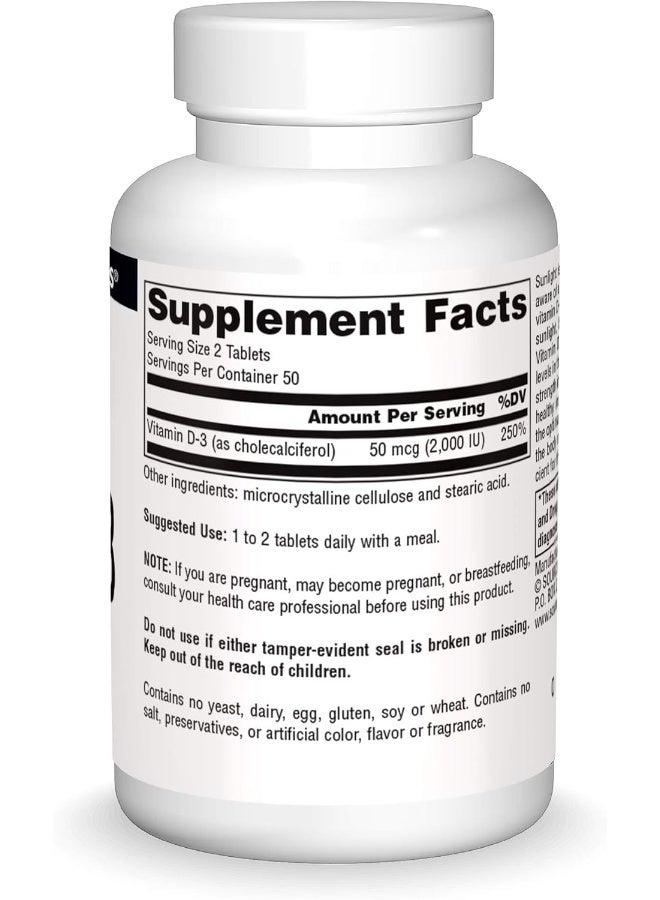 Source Naturals Vitamin D-3 1000 IU Dietary Supplement for Adults - Image 3