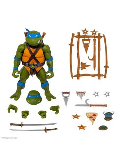 Super7 Teenage Mutant Ninja Turtles Leonardo Ultimates! 7 In Scale Action Figure  - Image 1