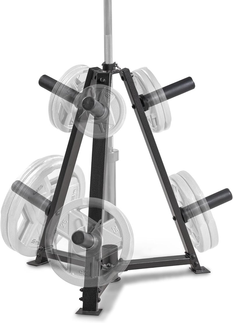 Marcy Olympic Weight Plate Tree for 2-Inch Plates Weight Storage Rack - Image 1