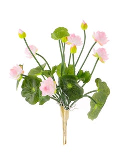 Lotus Flowers Artifical, 2Pcs Silk Flower Artificial Flowers, Wedding Flowers Floor Decor Fake Lotus Flower Decor, Mini Lotus Flower Arrangement Light Pink, Plants Floral Greenery Stems Fake Flower