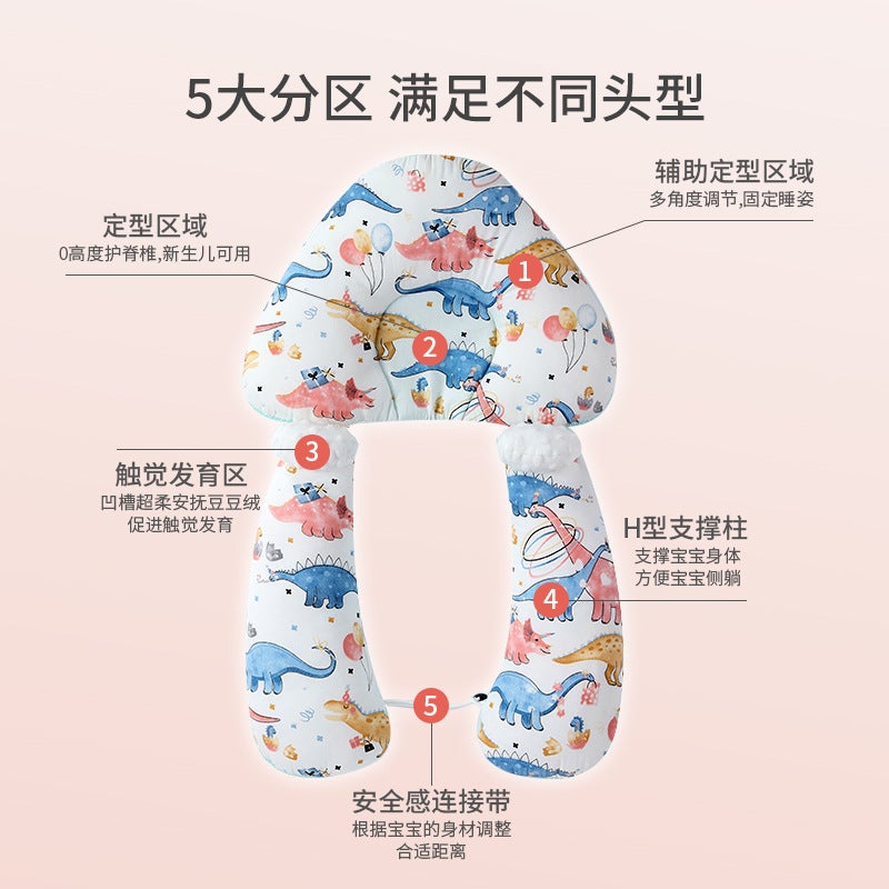 Baby Shaping Pillow Correction Correction Anti-Deviation Head Type Newborn Baby Comfort 0 To 6 Months 1 Year Old Summer Breathable - Image 3