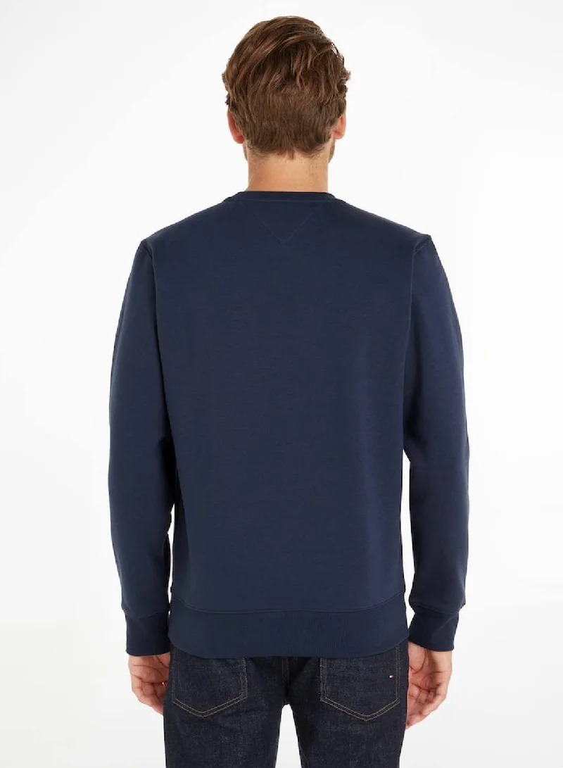 TOMMY JEANS Flag Patch Fleece Sweatshirt