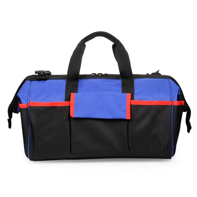 WORLD STAR Multipurpose Tools Storage Bag Water Resistant For Electrician Plumber Technician Household & Maintenance Personel | Portable Tool Bag Large-Capacity Material Non-Deformable (Blue) - Image 5