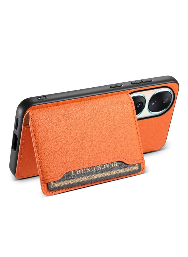 جرين تايجر جراب لهاتف Honor 90 بتصميم حقيبة بطاقات وملمس جلد العجل، جراب هاتف بتغطية كاملة - Image 4