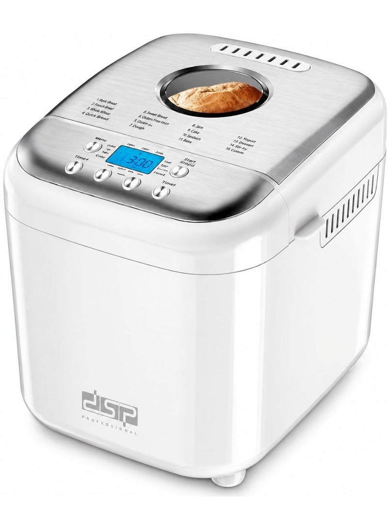 DSB Bread Maker 600W AC Motor Low Noise Bread Size:500g/750g/1000g Stainless Steel Lid - Image 1