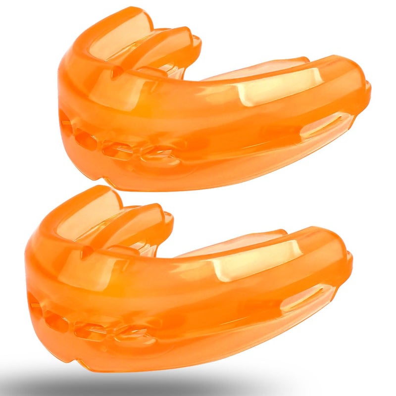 TEETH WALLS 2Pcs Sport Mouth Guard Youth Adult, Mouthguard for Braces, Mouth Guard for Braces for Sports, Soft, No Boil Mouth Guard, Football, Jujitsu and Karate - Image 1
