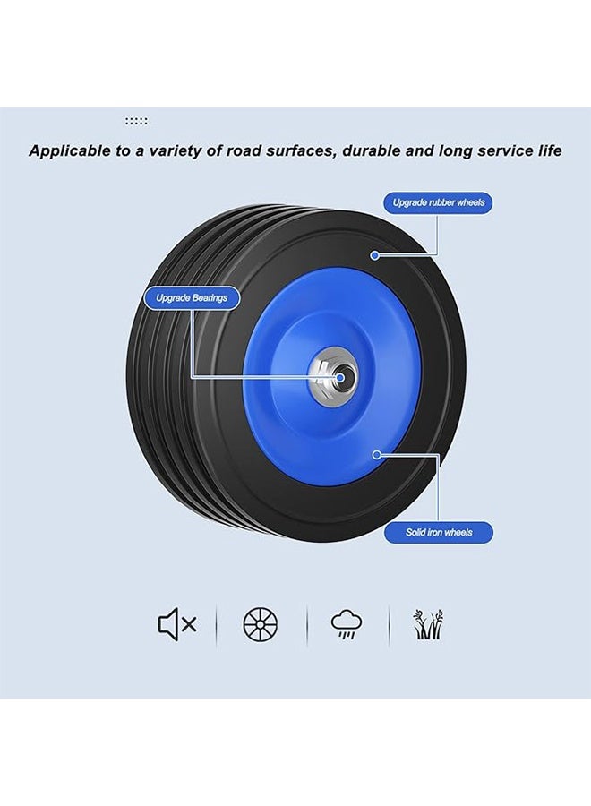 Joybos Silent Cart, Foldable, Silent Wheels, Transport Cart with Safety Rope, Household Cart, Indoor and Outdoor Use, Agriculture, Transportation, Handling, Shopping, Suitable for Home and Car - Image 5
