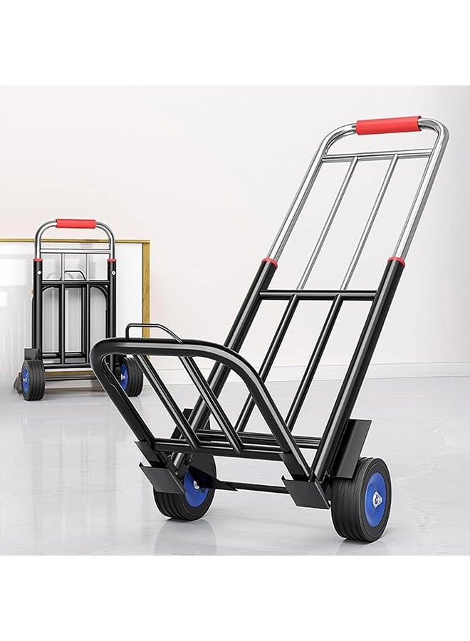 Joybos Silent Cart, Foldable, Silent Wheels, Transport Cart with Safety Rope, Household Cart, Indoor and Outdoor Use, Agriculture, Transportation, Handling, Shopping, Suitable for Home and Car - Image 2
