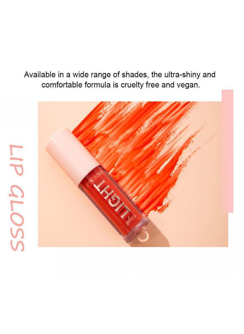 Handaiyan Lip Gloss Jelly Hydrating Moisturizing Long Lasting High Glossy Light Stain Super Shiny Balm Oil Tinted Treatment Lips Glow Glass Shine Makeup Color Bright Lifter Lip Care For Women Girls  - Image 4