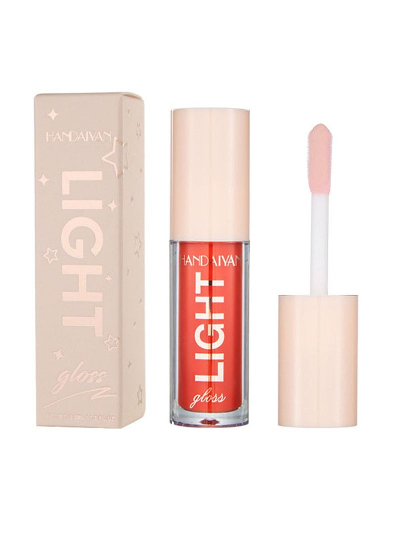 Handaiyan Lip Gloss Jelly Hydrating Moisturizing Long Lasting High Glossy Light Stain Super Shiny Balm Oil Tinted Treatment Lips Glow Glass Shine Makeup Color Bright Lifter Lip Care For Women Girls  - Image 2