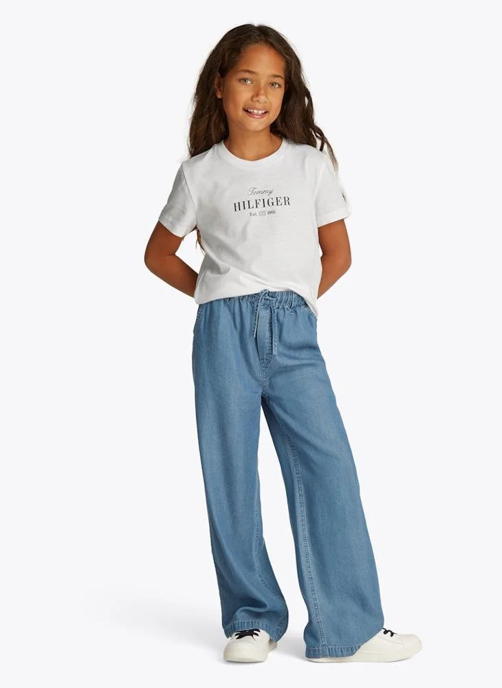 TOMMY HILFIGER Kids Tommy Script Ss T-Shirt
