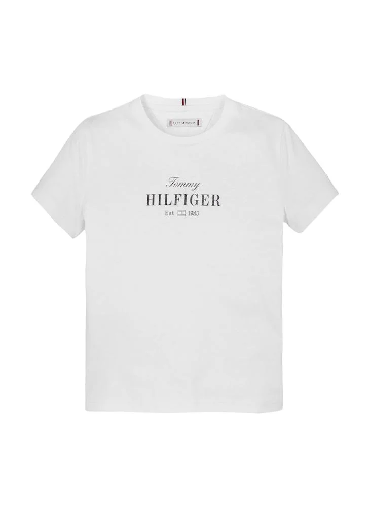 TOMMY HILFIGER Kids Tommy Script Ss T-Shirt