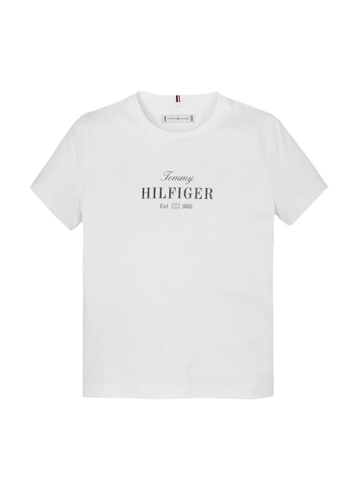 TOMMY HILFIGER - Kids Tommy Script Ss T-Shirt - Image 1