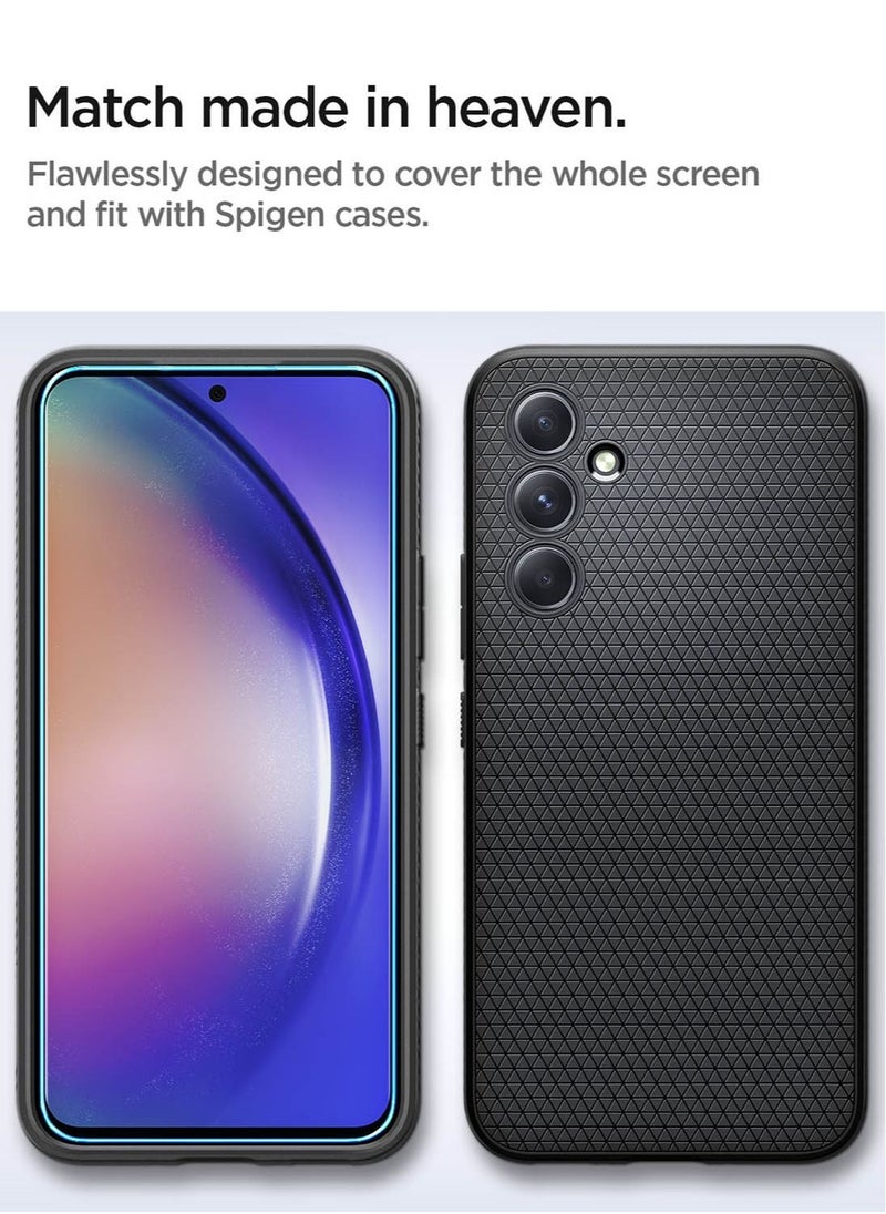 Spigen - Glastr Align Master Samsung Galaxy A54 5G Screen Protector [2 Pack] with Easy Install Tray - Image 1