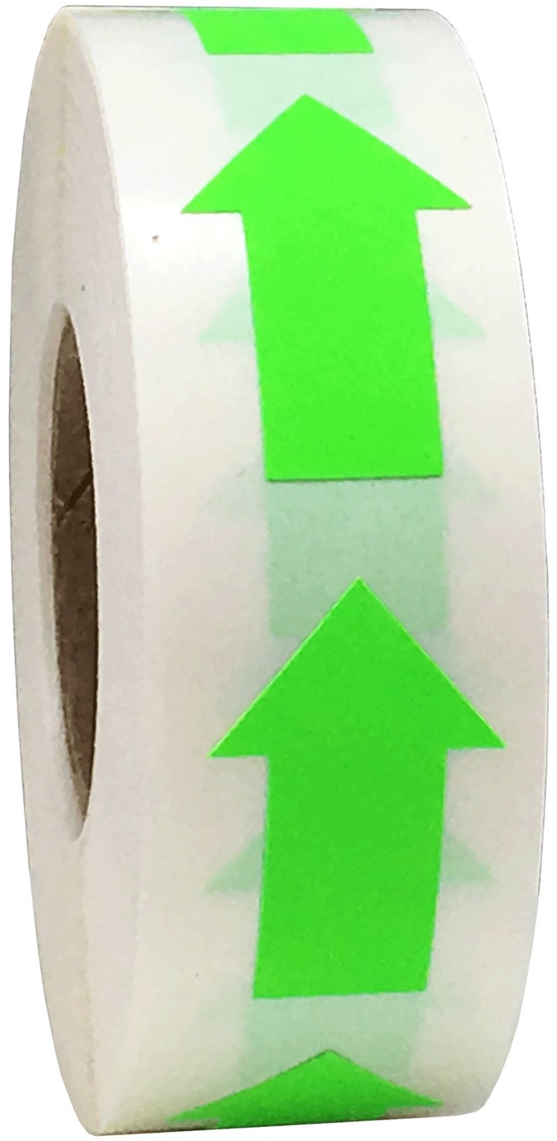 InStockLabels.com Color Coding Arrow Labels Fluorescent Green for Organizing Inventory 1 x 5/8 Inch 500 Total Adhesive Stickers - Image 3