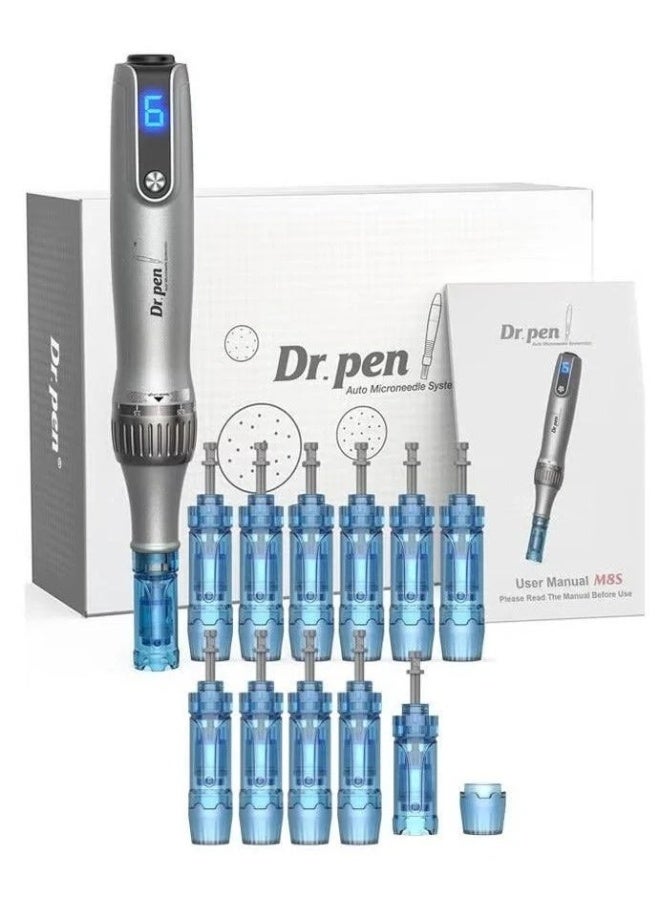Dr.pen M8S Wireless Microneedling Beauty Device - 12-Needle Cartridge Set for Skin Care - Image 1