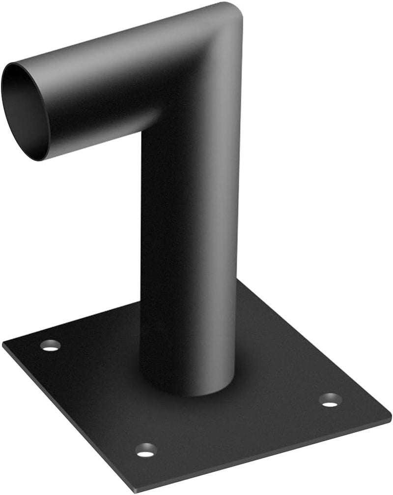 LEDMO 90 Degree Wall Mount Bracket - L Shape Bracket Tenon Adaptor for Outdoor LED Parking Lot Light Dusk to Dawn Outdoor Commercial LED Shoebox Lights with Photocell Street Lighting Yard Fixture - Image 1