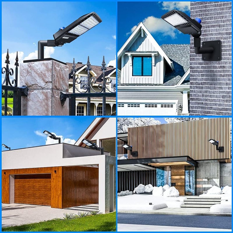 LEDMO 90 Degree Wall Mount Bracket - L Shape Bracket Tenon Adaptor for Outdoor LED Parking Lot Light Dusk to Dawn Outdoor Commercial LED Shoebox Lights with Photocell Street Lighting Yard Fixture - Image 3