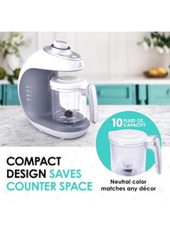 Lil’ Jumbl Baby Food Maker - 2-in-1 Steamer & Puree Blender with Timer, One-Press Processor & Auto Shutoff - Cook & Steam Fruits, Veggies & Other Healthy Homemade Infant & Toddler Meals in Minutes