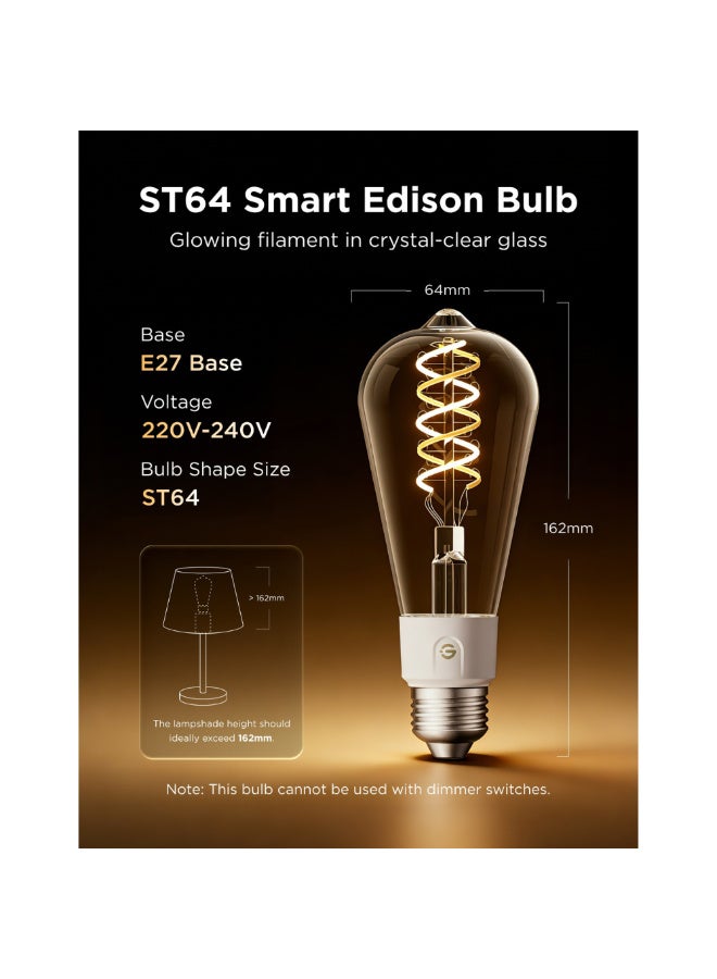 جوفي Govee ST64 Smart Edison Bulb (E27) - Image 2