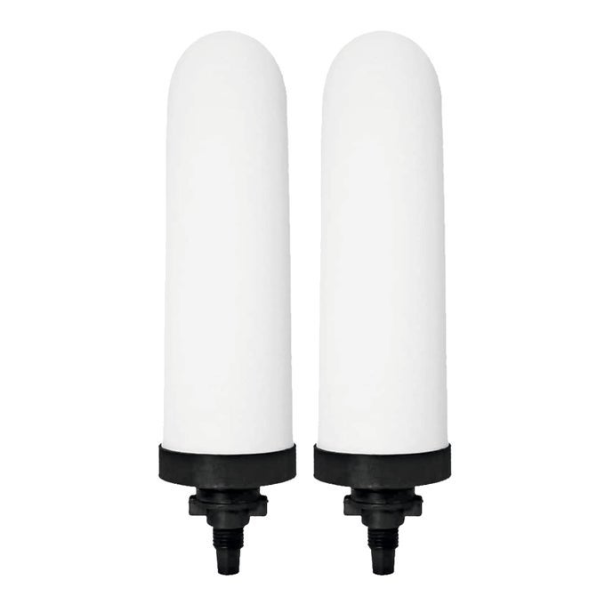 SPIRIT 7" CERAMIC CANDLE FOR STAINLESS STEEL WATER FILTER AND PURIFIER FOR HOME, ADVANCED 3 STAGES FILTRATION, UK TECHNOLOGY WITH ACTIVATED CARBON- PACK OF 2