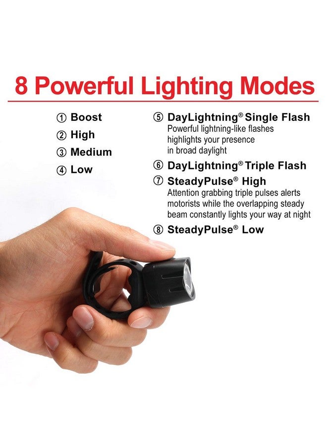 Cygolite Dice Hl 150 Lumen Headlight & Dice Tl 50 Lumen Tail Light Usb Rechargeable Bicycle Light Combo Set - Image 4