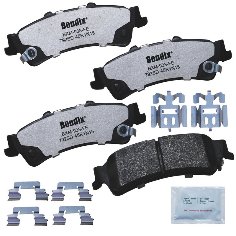 Bendix Fleet Metlok MKD792SDFM Semi-Metallic Rear Brake Pads for Select Models Cadillac DeVille, DTS, Chevrolet Astro, Silverado 1500, 1500 Classic, Suburban Tahoe, GMC Safari, Sierra Yukon, Yukon XL - Image 3